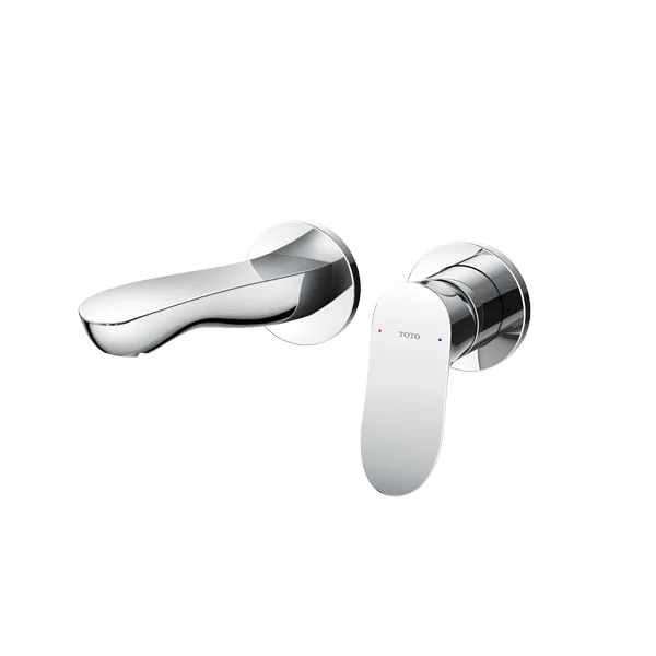 Wall Mounted Washbasin Faucet Short Spout w/o Pop-up Waste
